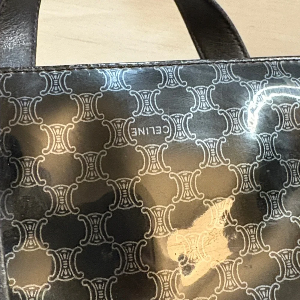Vintage Celine Macadam PVC Mini Tote‎ – Black 11